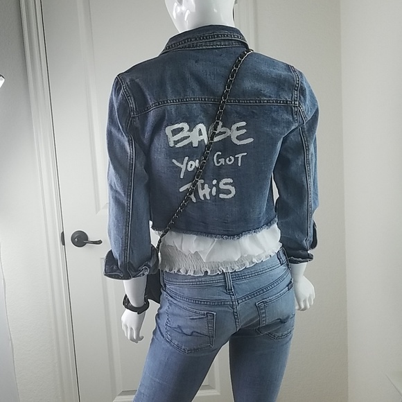 Refuge Frayed Jean Jacket - Picture 7 of 13
